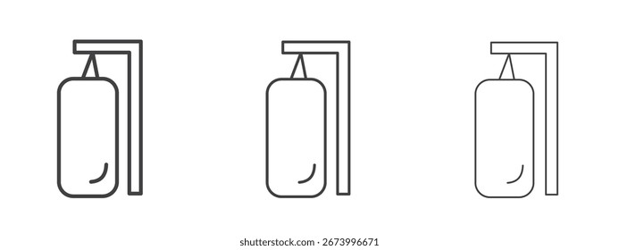 Design de ícone de saco de perfuração, adequado para web, infográficos, interface e aplicativos.