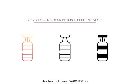 Punching Bag icon design with white background stock illustration