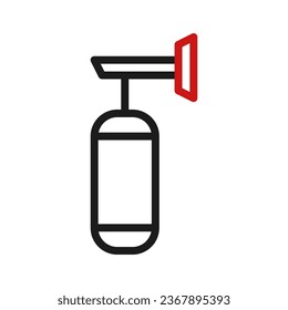 Punching bag icon duocolor red black sport illustration vector element and symbol perfect.