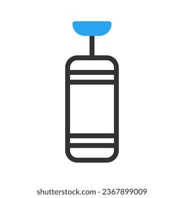 Punching bag icon duotone blue black sport illustration vector element and symbol perfect.