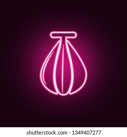 punching bag icon. Elements of Fight in neon style icons. Simple icon for websites, web design, mobile app, info graphics
