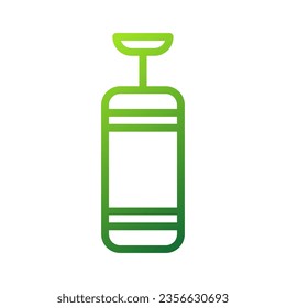 Punching bag icon gradient green colour sport illustration vector element and symbol perfect.
