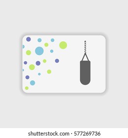 punching bag  icon illustration isolated vector sign symbol