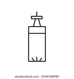 Punching bag icon. isolated vector icon.