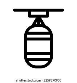 punching bag icon or logo isolated sign symbol vector illustration - high quality black style vector icons