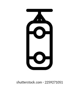 punching bag icon or logo isolated sign symbol vector illustration - high quality black style vector icons