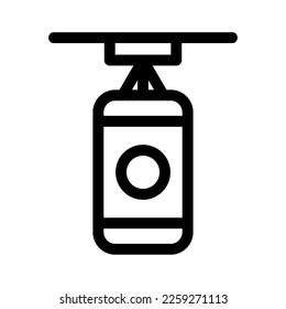 punching bag icon or logo isolated sign symbol vector illustration - high quality black style vector icons