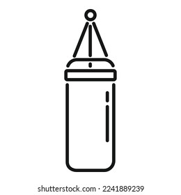 Punching bag icon outline vector. Sport lifestyle. Active exercise