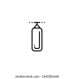 punching bag icon sign signifier vector