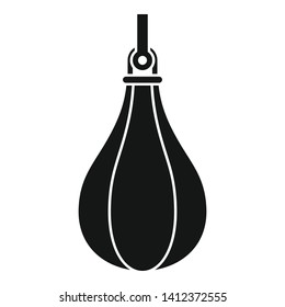 Punching bag icon. Simple illustration of punching bag vector icon for web design isolated on white background