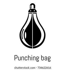Punching bag icon. Simple illustration of punching bag vector icon for web