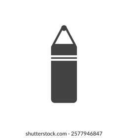 Punching bag icon Simple thin line flat symbol