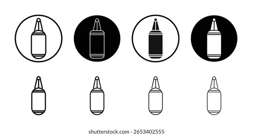 Símbolo isolado de vetor simples de ícone de saco de perfuração
