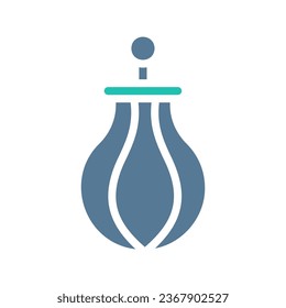Punching bag icon solid green light grey sport illustration vector element and symbol perfect.