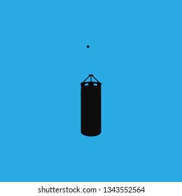 punching bag icon vector