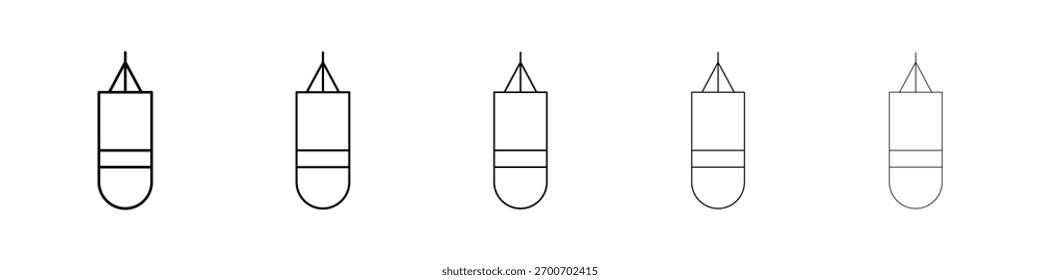 Ícone de saco de perfuração Ilustração de arte vetorial
