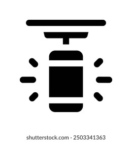 punching bag icon. vector glyph icon for your website, mobile, presentation, and logo design.
