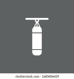 Punching bag icon. vector illustration