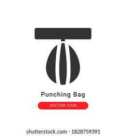 punching bag icon vector illustration. punching bag icon glyph design.