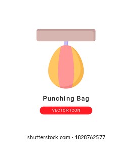 punching bag icon vector illustration. punching bag icon flat design.