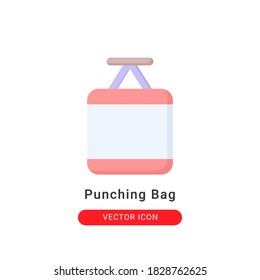 punching bag icon vector illustration. punching bag icon flat design.