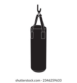 Punching bag icon vector illustration symbol design
