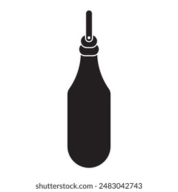 punching bag icon vector illustration logo design