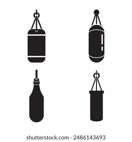 punching bag icon vector illustration logo design