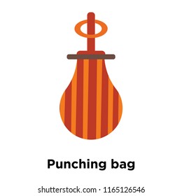 Punching bag icon vector isolated on white background, Punching bag transparent sign , human illustrations , human illustrations