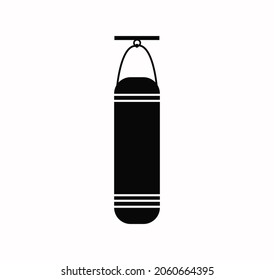 Punching bag icon vector on a white background