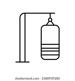 Punching Bag icon vector stock illustration