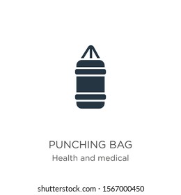 Punching bag icon vector. Trendy flat punching bag icon from health collection isolated on white background. Vector illustration can be used for web and mobile graphic design, logo, eps10