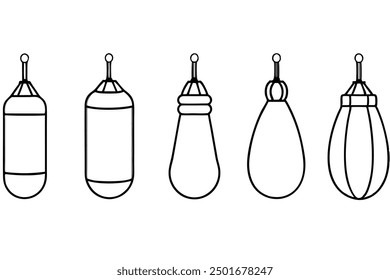 Punching Bag Line Art Illustration Techniques Inspiration Ideas