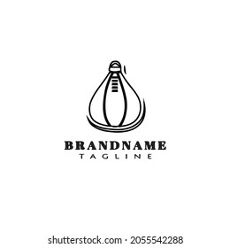 punching bag logo cartoon design icon modern vector