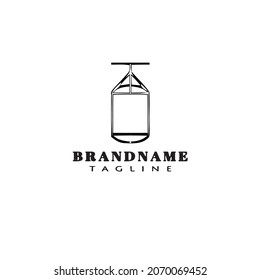 Stanzbeutel Logo-Design Symbol moderne Vektorgrafik