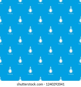 Punching bag pattern vector seamless blue repeat for any use
