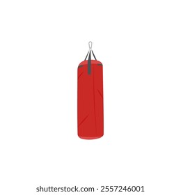 Punching Bag, Sport Equipment Vector Illustration Isolated