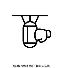 Punching Bag (Sports) icon outline vector 