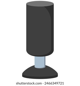 Punching bag stand vector cartoon illustration isolated on a white background.