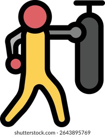 A punching bag is a sturdy training tool used in boxing and martial arts to improve strength, technique, endurance, and coordination through repetitive striking, kicks, and workout routines.

