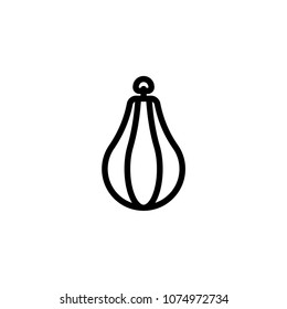Punching bag vector icon