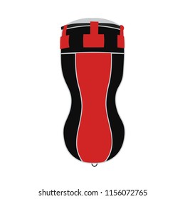 punching bag vector icon.