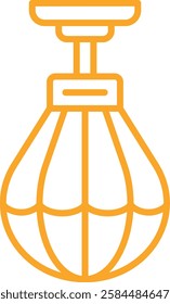 Punching Bag vector icon. Can be used for printing, mobile and web applications.
