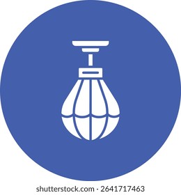 Punching Bag vector icon. Can be used for printing, mobile and web applications.