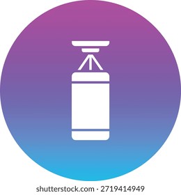 Icono de Vector del saco de boxeo. Se puede utilizar para aplicaciones de impresión, móviles y de Web.