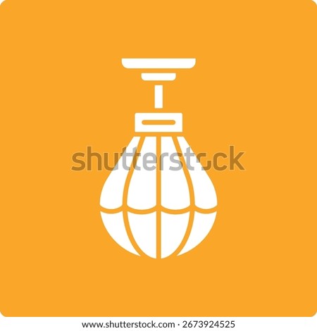 Punching Bag vector icon. Can be used for printing, mobile and web applications.