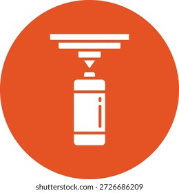 Punching Bag Vector Icon Design Illustration