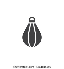 Punching bag vector icon. filled flat sign for mobile concept and web design. Boxing bag glyph icon. Symbol, logo illustration. Pixel perfect vector graphics