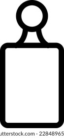 punching bag Vector illustration on a transparent background.Premium quality symbols.Thin line vector icon for concept and graphic design.