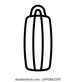 Diseño de iconos de línea de Vector de saco de perforación